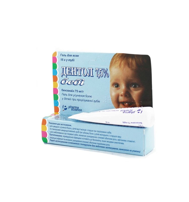 Дентол 7,5% гель