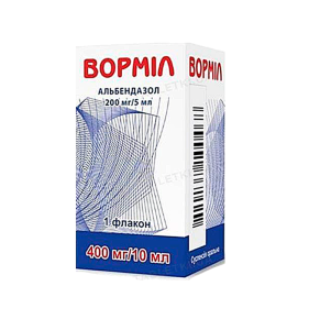 Ворміл сусп. орал. 200 мг/5 мл фл. 10 мл